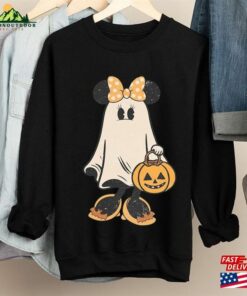 Comfort Colors Minnie Ghost Halloween Shirt Custome Trick Or Treat Hoodie T Shirt 3