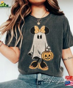 Comfort Colors Minnie Ghost Halloween Shirt Retro Spooky Season Mickey Hoodie Classic 4