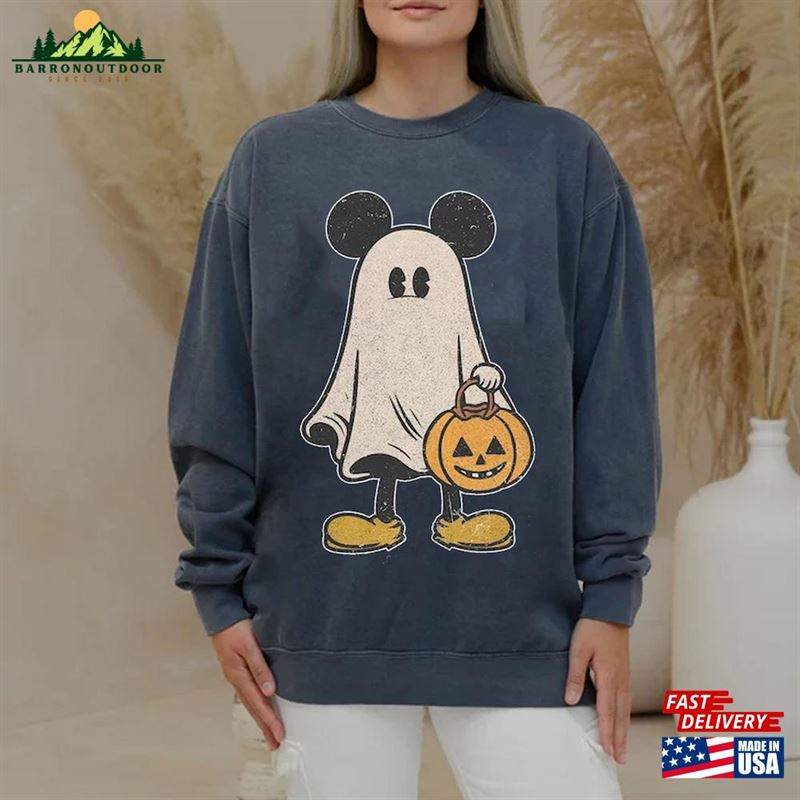 Comfort Colors Minnie Ghost Halloween Shirt Vintage Spooky Season Mickey Classic Sweatshirt Comfort Colors Minnie Ghost Halloween Shirt Vintage Spooky Season Mickey Classic Sweatshirt