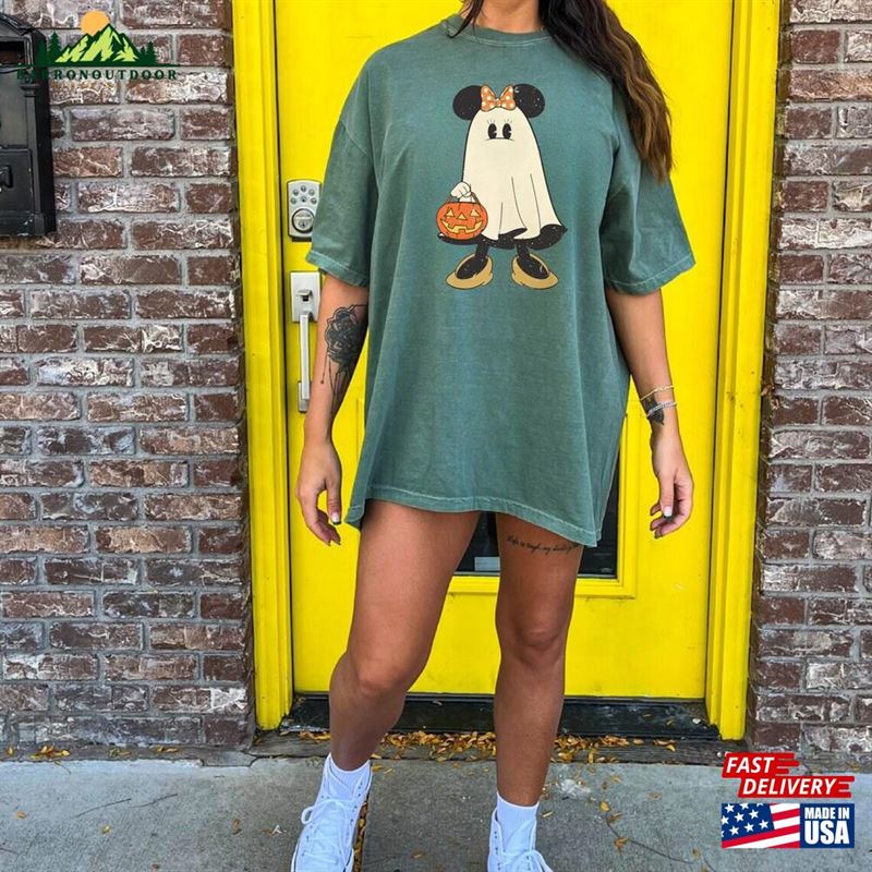 Comfort Colors Minnie Ghost Halloween T-Shirt Vintage Spooky Season Shirt Mickey Classic Comfort Colors Minnie Ghost Halloween T-Shirt Vintage Spooky Season Shirt Mickey Classic