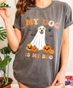 Comfort Colors My Dog Is Boo T-Shirt Spooky Season Cute Dogs Halloween Pumpkin Classic
