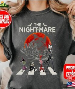 Comfort Colors Nightmare Before Christmas Shirt Jack Skellington Lock Shock Classic Sweatshirt