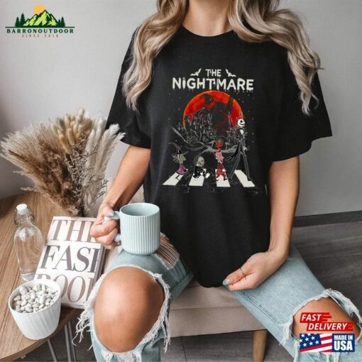 Comfort Colors Nightmare Before Christmas Shirt Jack Skellington Lock Shock Classic Sweatshirt