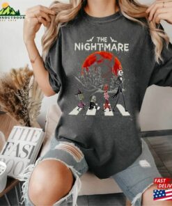 Comfort Colors Nightmare Before Christmas Shirt Jack Skellington Lock Shock T-Shirt Sweatshirt