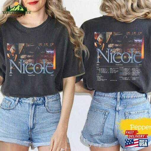 Comfort Colors Niki The Nicole World Tour 2023 Shirt Fan Concert For Sweatshirt Unisex