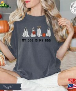 Comfort Colors Pet Lovers Halloween T-Shirt My Dog Is Boo Shirt Ghost Hoodie Unisex