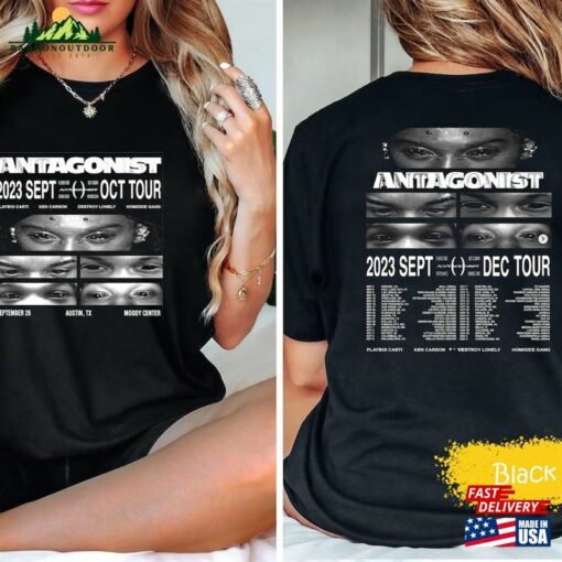 Comfort Colors Playboi Carti Antagonist Tour 2023 Shirt Fan Concert Classic Unisex
