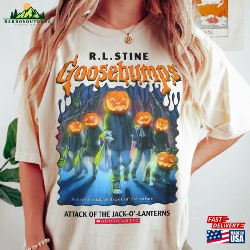 Comfort Colors Retro Goosebump Shirt One Day At Horror Land Classic R L S Sweatshirt Halloween Unisex