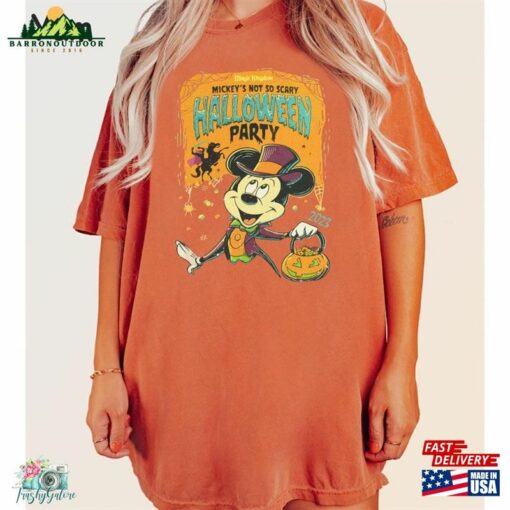 Comfort Colors Shirt Mickey’s Not So Scary Halloween Party Hoodie Sweatshirt