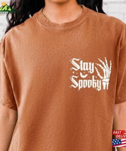 Comfort Colors Stay Spooky T Shirt Minimal Halloween Sweatshirt Hoodie