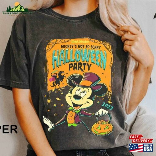Comfort Colors Vintage Disney Halloween Shirt Mickey’s Not So Scary Party T-Shirt Sweatshirt