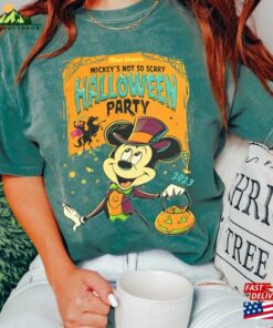Comfort Colors Vintage Disney Halloween Shirt Mickeys Not So Scary Party T Shirt Sweatshirt 3