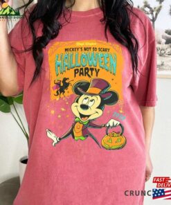 Comfort Colors Vintage Disney Halloween Shirt Mickeys Not So Scary Party T Shirt Sweatshirt 4