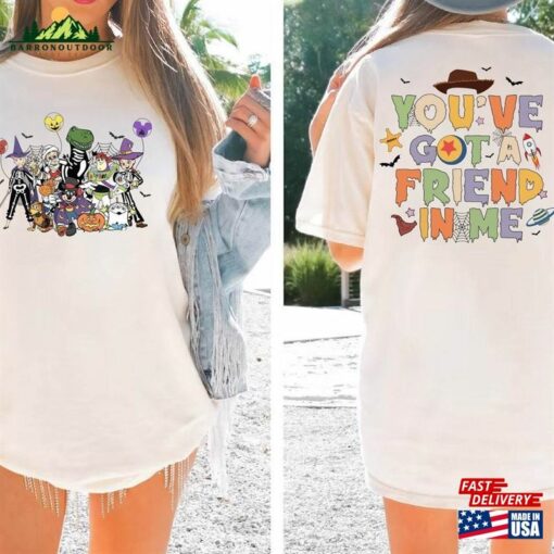 Comfort Colors Vintage Disney Toy Story Halloween You’ve Got A Friend In Me Shirt Unisex T-Shirt