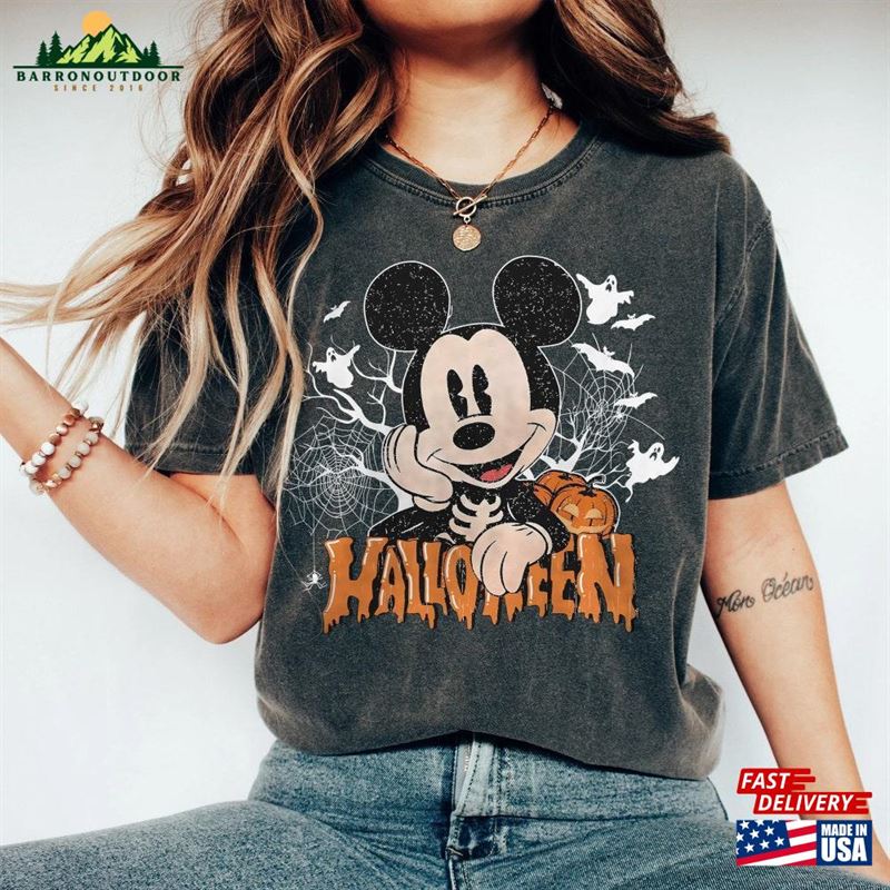 Comfort Colors Vintage Mickey Halloween Shirt Retro Disney Disneyland Hoodie Unisex Comfort Colors Vintage Mickey Halloween Shirt Retro Disney Disneyland Hoodie Unisex