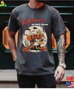 Comfort Colors Vintage The Nightmare On Main Street Halloween Pumpkin Shirt Retro Disney Hoodie Sweatshirt 3