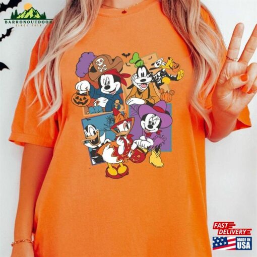 Comfort Colors Vintage Walt Disney World Halloween Shirt Mickey And Friends Disneyworld Tee Hoodie T-Shirt
