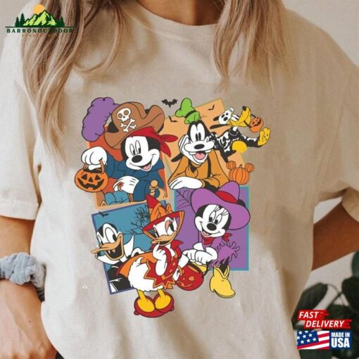 Comfort Colors Vintage Walt Disney World Halloween Shirt Mickey And Friends Disneyworld Tee Hoodie T-Shirt