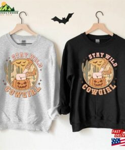 Country Halloween Sweatshirt Sweater Stay Wild Cowgirl Unisex Hoodie