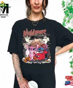 Couple Stitch Halloween Shirt Nightmare On Main Street T Shirt Unisex 3