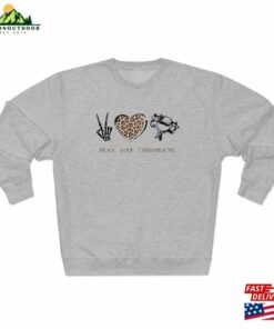 Cozy Fall Peace Love Chiro Sweater Chiropractor Gift Halloween Sweatshirt T Shirt 4