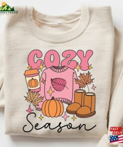 Cozy Season Fall Sweatshirt 2023 Happy Thanksgiving Hello Pumpkin Classic T-Shirt