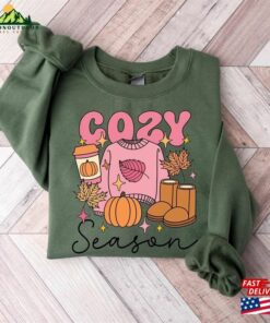 Cozy Season Fall Sweatshirt 2023 Happy Thanksgiving Hello Pumpkin Classic T-Shirt