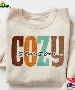Cozy Season Fall Sweatshirt 2023 Happy Thanksgiving Hello Pumpkin Classic Unisex