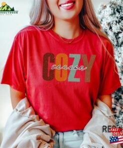 Cozy Season Fall T-Shirt Football Shirt 2023 Happy Thanksgiving Hoodie Classic