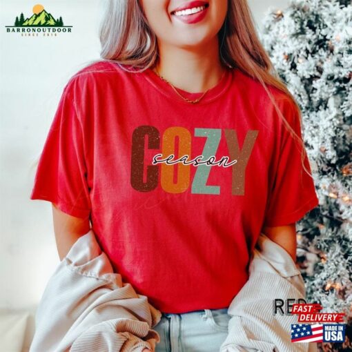 Cozy Season Fall T-Shirt Football Shirt 2023 Happy Thanksgiving Hoodie Classic