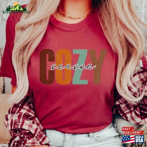 Cozy Season Fall T-Shirt Football Shirt 2023 Happy Thanksgiving Hoodie Classic