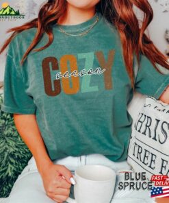 Cozy Season Fall T Shirt Football Shirt 2023 Happy Thanksgiving Hoodie Classic 3