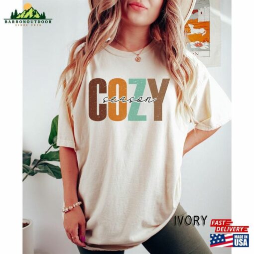 Cozy Season Fall T-Shirt Football Shirt 2023 Happy Thanksgiving Hoodie Classic