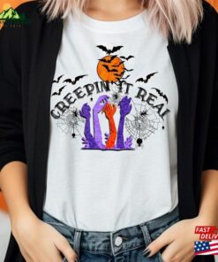 Creepin It Real Halloween T-Shirt Festive Happy Spooky Shirt Scary Tee Hoodie