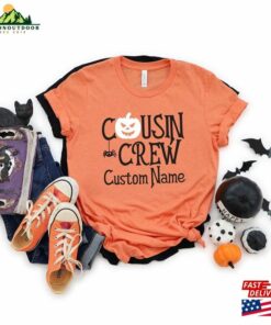 Custom Cousin Crew 2023 Halloween Shirt Funny Pumpkin Face Shirts Sweatshirt Hoodie 4