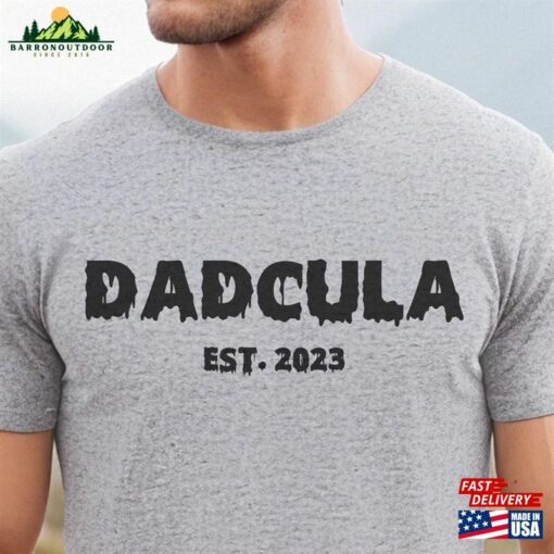 Custom Dadcula Est Halloween Shirt First Time Dad Gift New Gifts For Sweatshirt Unisex