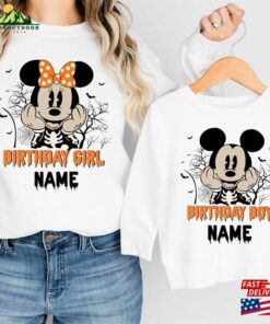 Custom Disney Halloween Family Birthday Shirt Personalized Vacation Sweatshirt Unisex