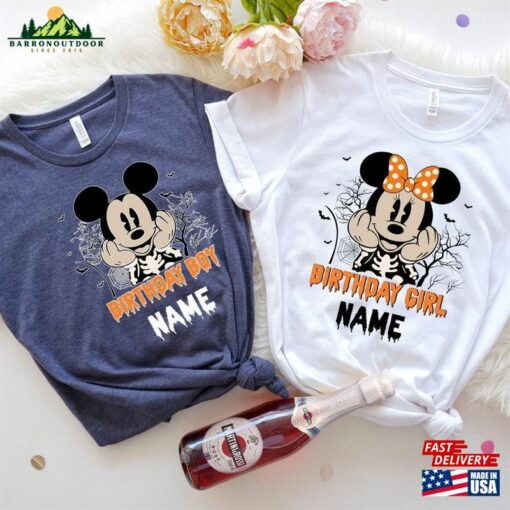 Custom Disney Halloween Family Birthday Shirt Personalized Vacation Sweatshirt Unisex