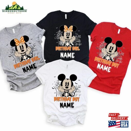 Custom Disney Halloween Family Birthday Shirt Personalized Vacation Sweatshirt Unisex