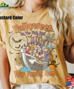 Custom Disney Halloween On The High Seas Comfort Colors Shirt Personalized Mickey Hoodie Classic