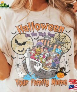 Custom Disney Halloween On The High Seas Comfort Colors Shirt Personalized Mickey Hoodie Classic