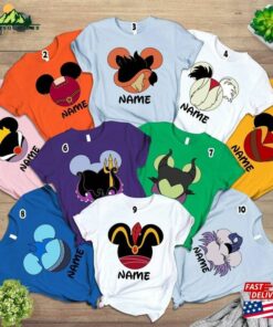 Custom Disneyland Villains Group Shirt Unisex Hoodie