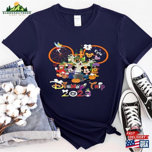 Custom Disneyworld Shirt Disney Trip 2023 Halloween Crew T-Shirt Classic