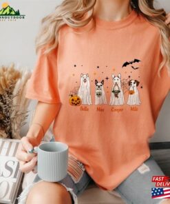 Custom Dog Halloween ® T-Shirt Personalized Ghost Shirt Gift For Her Hoodie