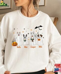 Custom Dog Halloween Sweatshirt Personalized Ghost Sweater Unisex T Shirt 3
