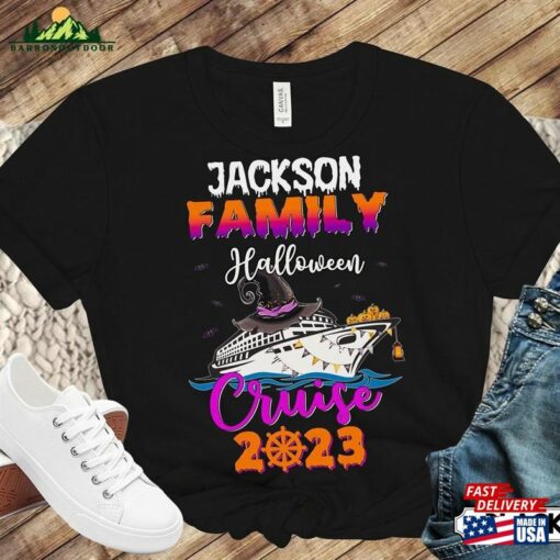 Custom Family Halloween 2023 Cruise Shirt Personalised Name Group Shirts Sweatshirt Unisex