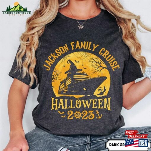 Custom Family Halloween 2023 Cruise Shirt Personalised Name Group Shirts T-Shirt Unisex