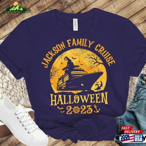 Custom Family Halloween 2023 Cruise Shirt Personalised Name Group Shirts T-Shirt Unisex