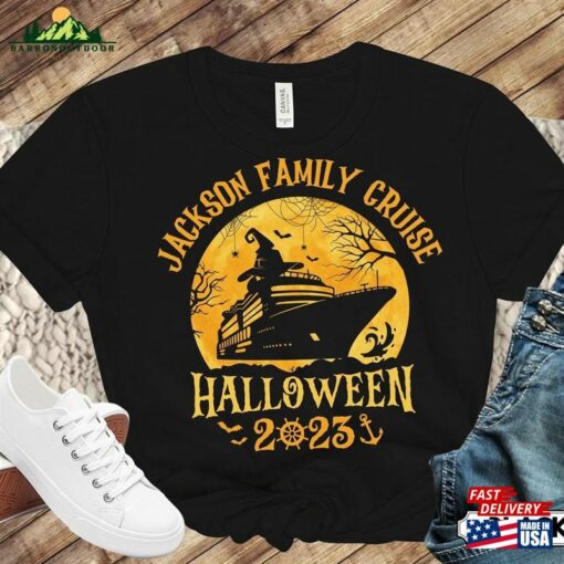 Custom Family Halloween 2023 Cruise Shirt Personalised Name Group Shirts T-Shirt Unisex