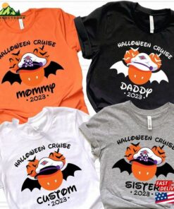 Custom Family Halloween Cruise Shirt Disneyland T-Shirt Mickey Minnie Friends Unisex
